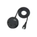 Estacion de Carga NTONPOWER OSP-3A2U2C-US-XZ-BK-4.6M-EP 3 Conector 110v + 2 USB-A + 2 USB-C Negro
