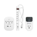 Kit Vorttek Supresor VK-SP6S001/ Protector VS11020A  120V/ Protector de Picos 3 Salidas VK-WMSP3S002