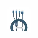 Cable USB a Lightning+USB-C+Micro 1.5m Azul Baseus CAMLTYS-03