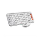 Kit de Teclado y Mouse Inalambrico / Bluetooth Logitech Pop Icon 920-013055  Español Blanco