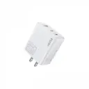 Cargador de Pared Wekome WP-U66 2 USB-C 1 USB USB 65w Blanco