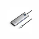 Adaptador USB-C a 3USB 3.0/HDMI 4K/VGA/3.5mm/SD/TF/RJ45/PD 100W 10 in 1 Orico PW11-10P-GY-EP Dark Grey