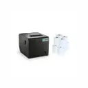 Impresora POS Vorttek DIR-80250V Termica USB/LAN + 10 Rollos de Papel POS Termico 3 1/8'' x 60M en Rollo Negro