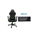 OFERTA MAYO WEB 05 2026 - Silla Gamer Vorttek VK-319 Verde + Teclado Inalambrico/BT/USB Vorttek KB787 Negro/Gris RGB Ingles GRATIS