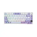 Teclado Inalambrico Mecanico EPOMAKER Ajazz AK820 Pro | RGB 75% Pantalla TFT | Blanco/Morado