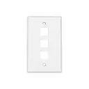 Face Plate Blanco de 3 Puerto Generico